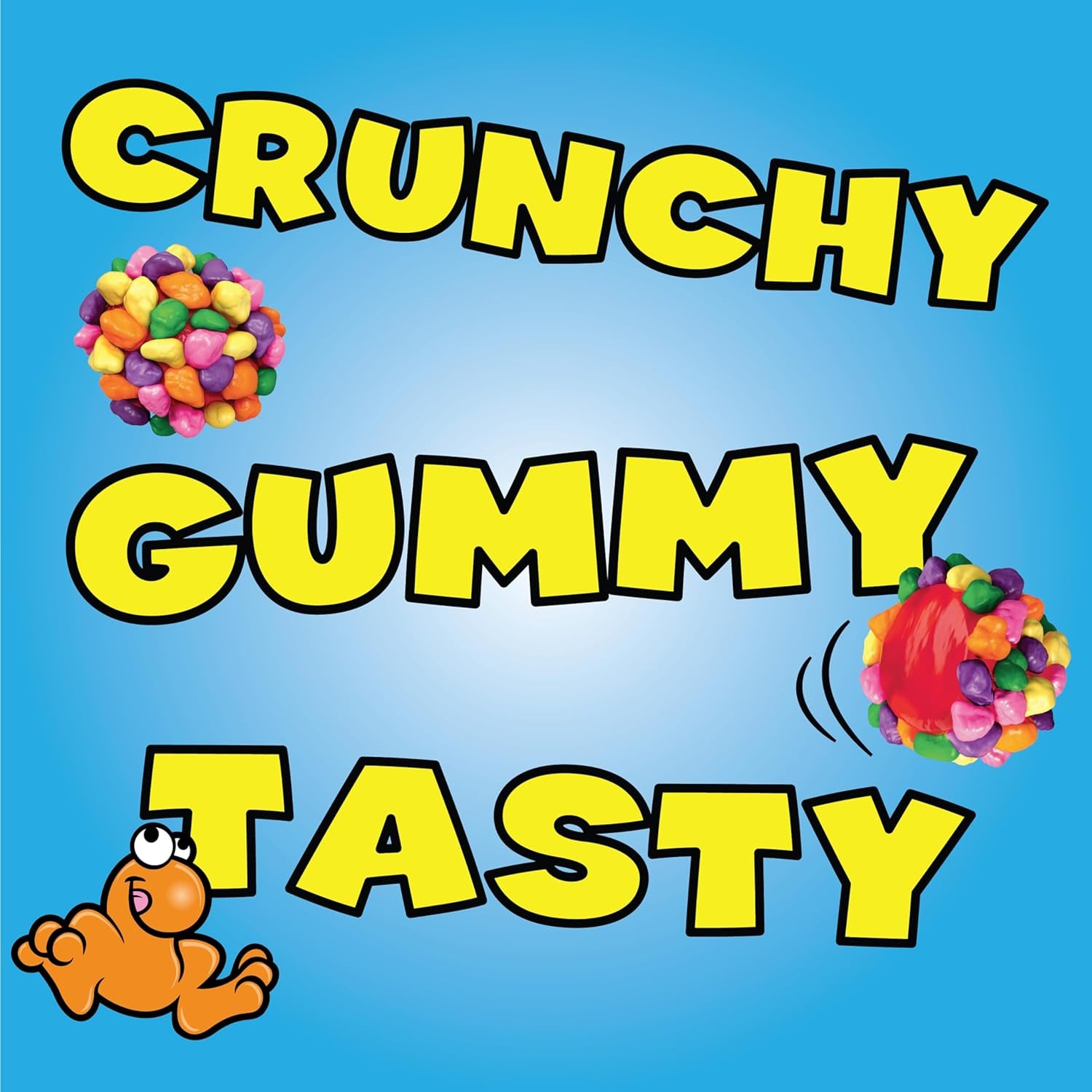 Gummy Clusters, Candy, Rainbow, Crunchy and Gummy, 8 Oz