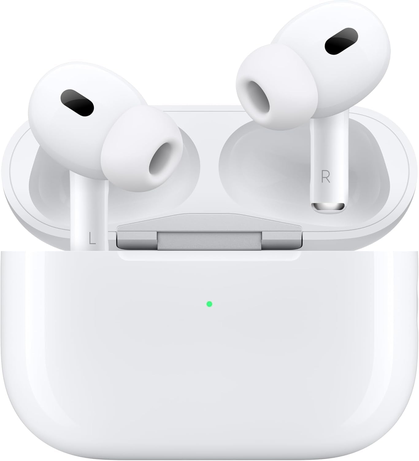 Airpods Pro 2 Wireless Earbuds, Bluetooth Headphones, Active Noise Cancellation, Hearing Aid Feature, Transparency, Personalized Spatial Audio, High-Fidelity Sound, H2 Chip, USB-C Charging