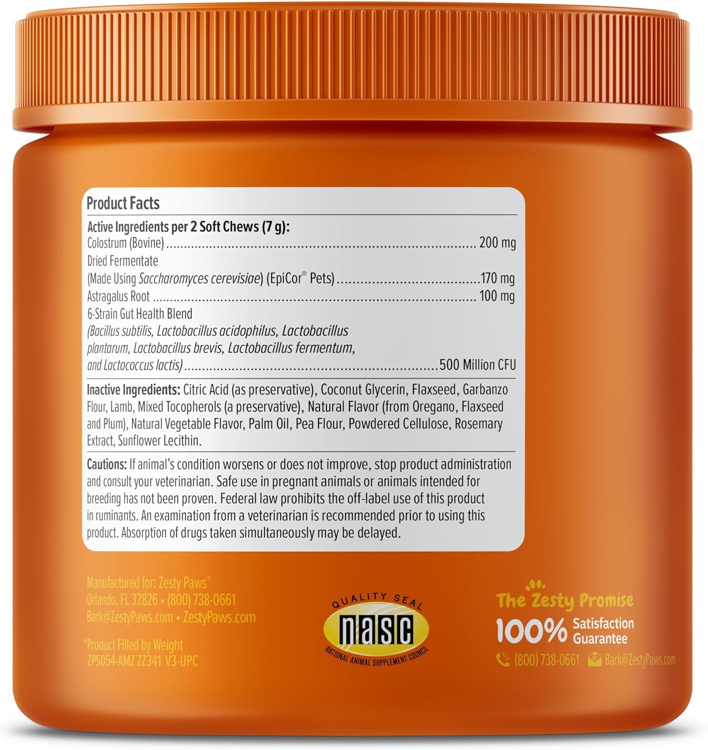 Dog Allergy Relief - anti Itch Supplement - Omega 3 Probiotics for Dogs - Digestive Health - Soft Chews for Skin & Seasonal Allergies - with Epicor Pets - Lamb - 90 Count