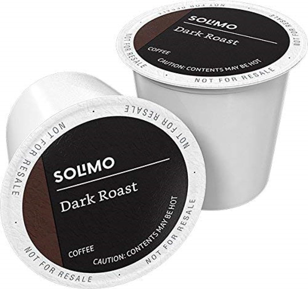 Amazon Brand -  Dark Roast Coffee Pods, Compatible with Keurig 2.0 K-Cup Brewers 100 Count(Pack of 1)