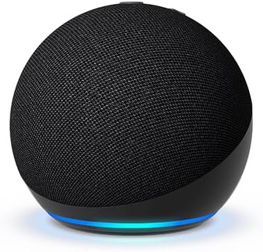 Echo Dot (Newest Model) | with Bigger Vibrant Sound, Helpful Routines and Alexa | Charcoal