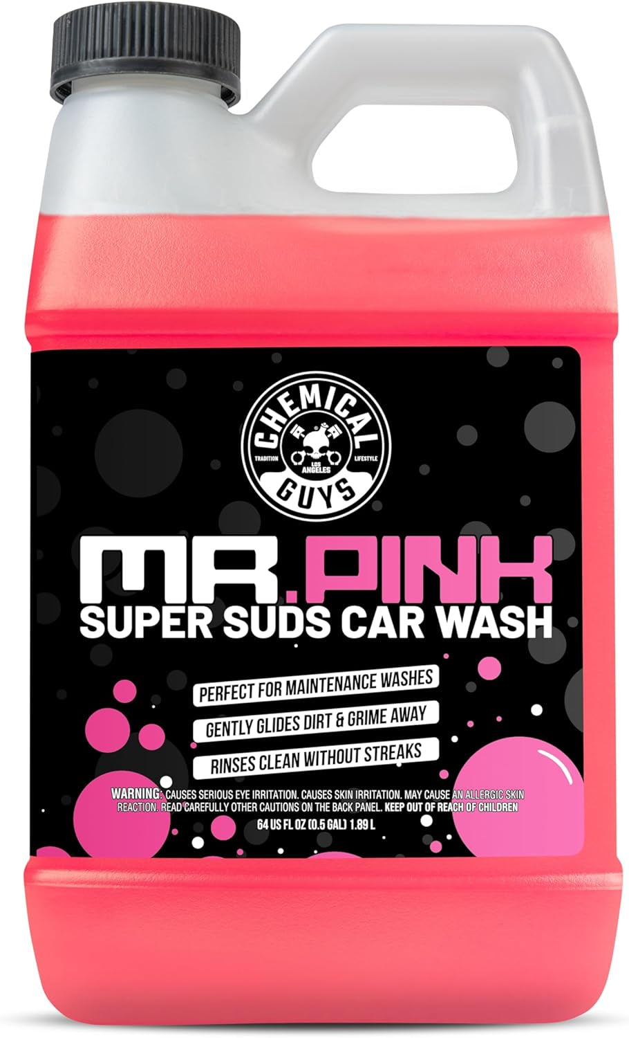 CWS_402_64 Mr. Pink Foaming Car Wash Soap (Works with Foam Cannons, Foam Guns or Bucket Washes) Safe for Cars, Trucks, Motorcycles, Rvs & More, 64 Fl Oz, Candy Scent