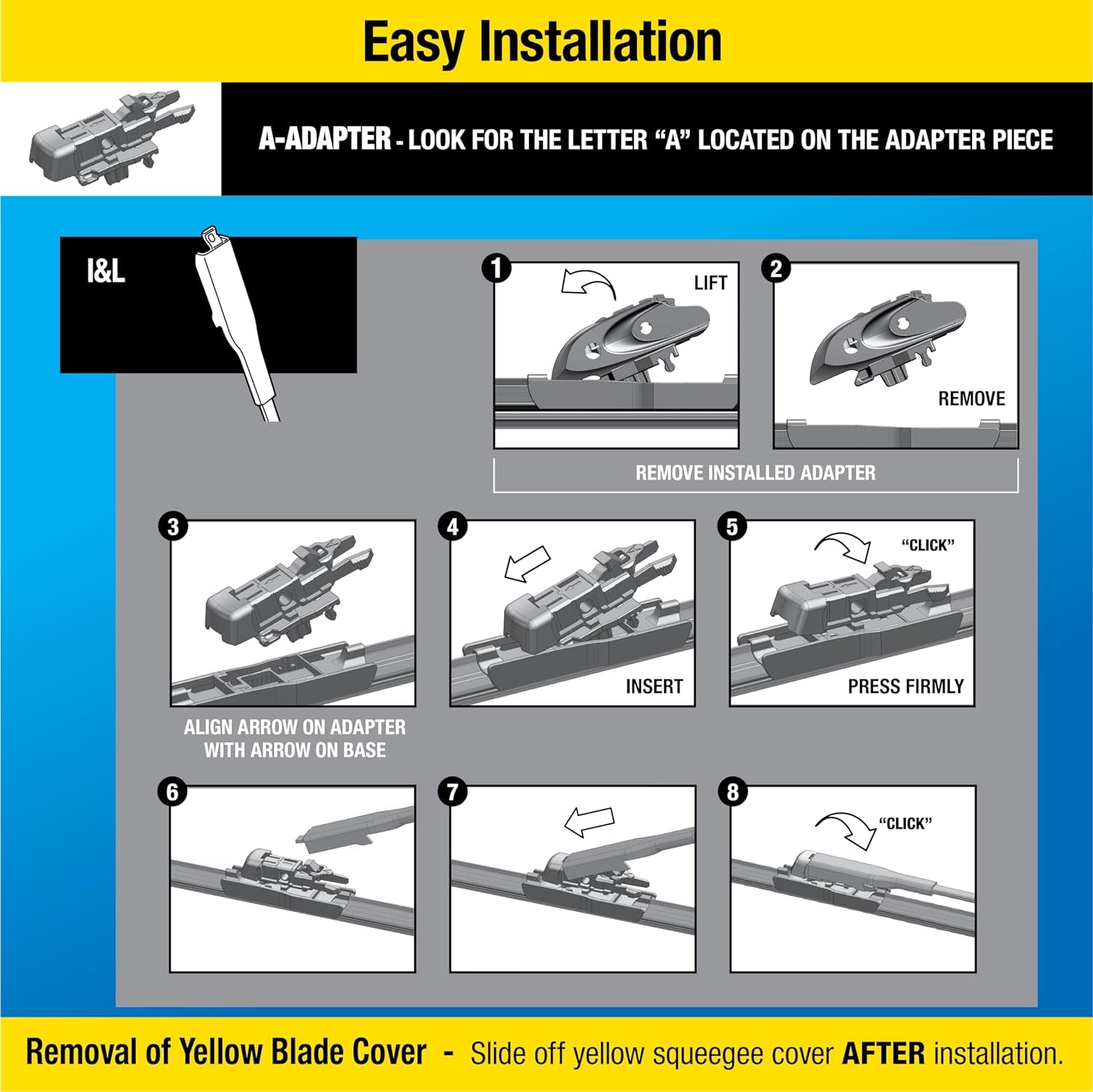 830126 Silicone Endura Wiper Blades, 26 Inch Windshield Wipers (Pack of 1), Automotive Replacement Windshield Wiper Blades with Two Times Longer-Lasting Resilient Silicone Rubber Squeegee