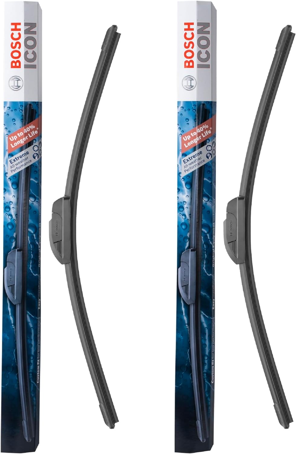 22A22B ICON Beam Wiper Blades - Driver and Passenger Side - Set of 2 Blades (22A & 22B)