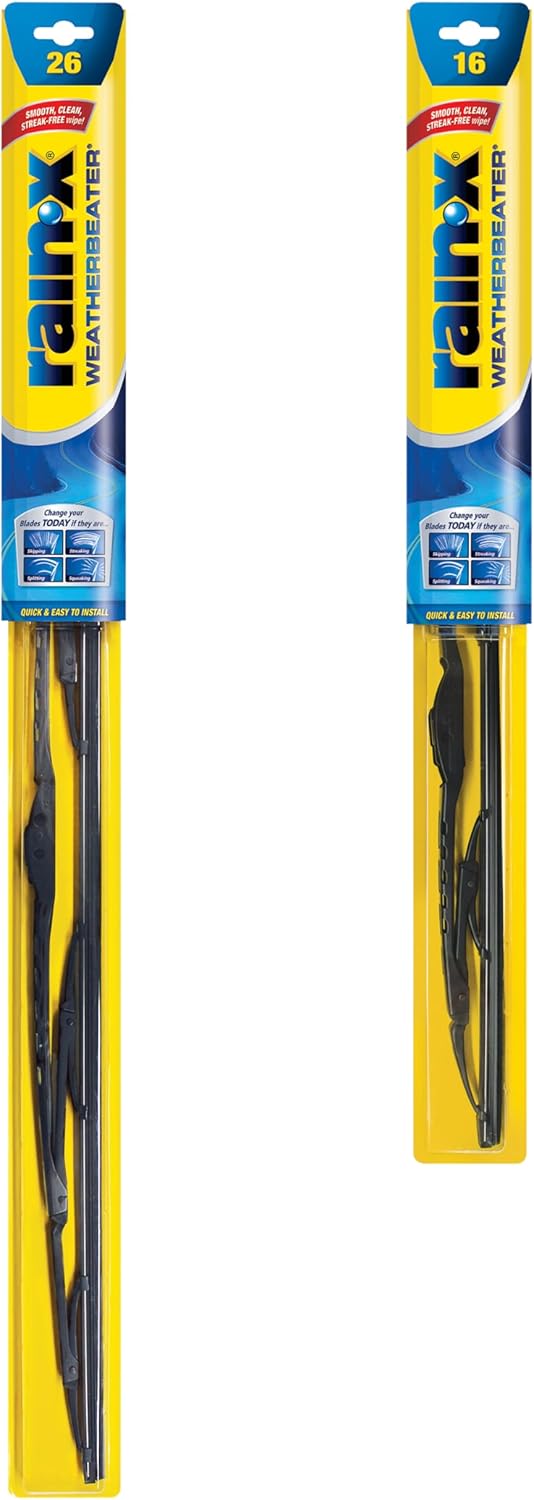 820147 Weatherbeater, 26" and 16" Windshield Wiper Blades - All-Season OEM Quality, Conventional, Vehicle Specific Fit, Pack of 2