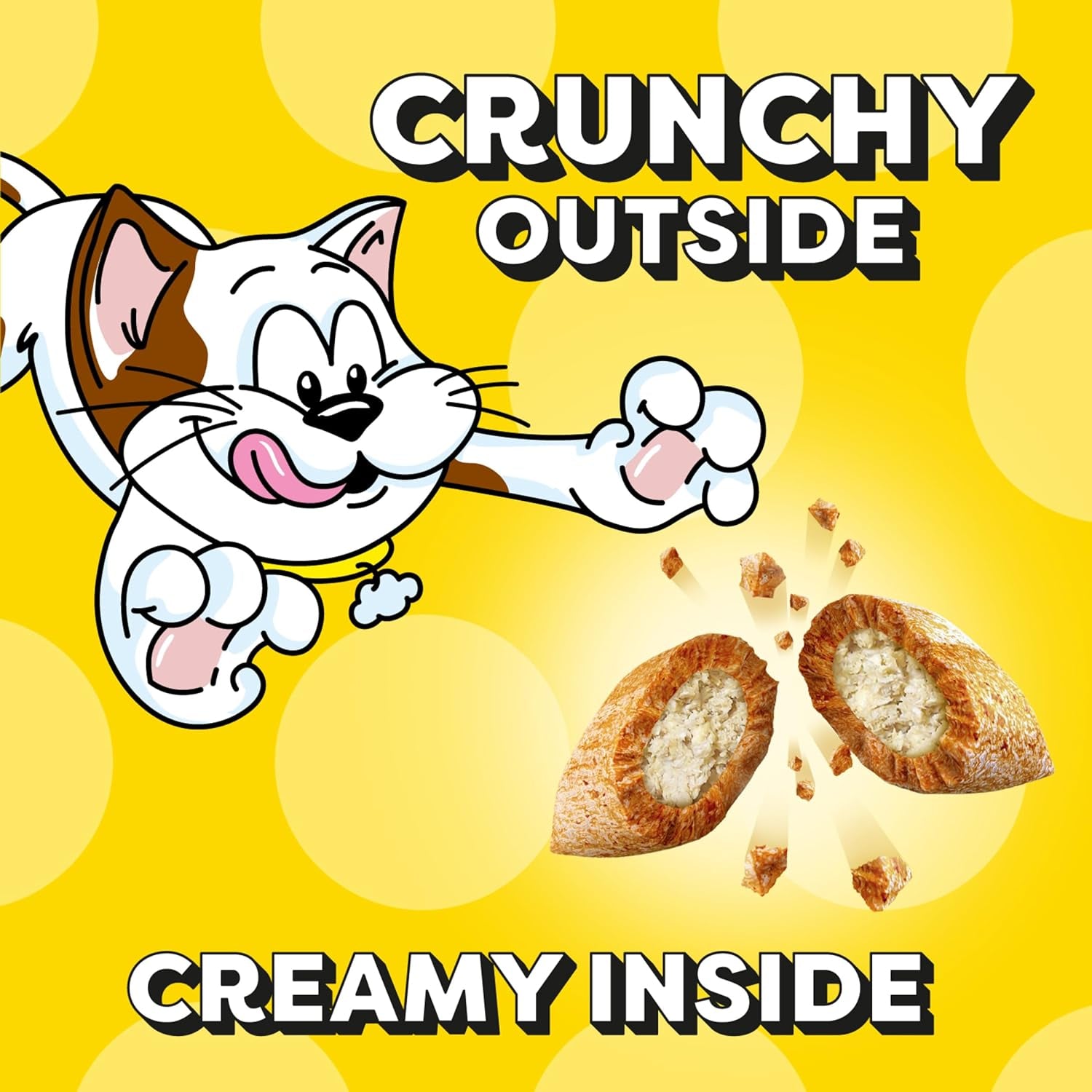 Classic Crunchy and Soft Cat Treats Tasty Chicken Flavor, 30 Oz. Tub