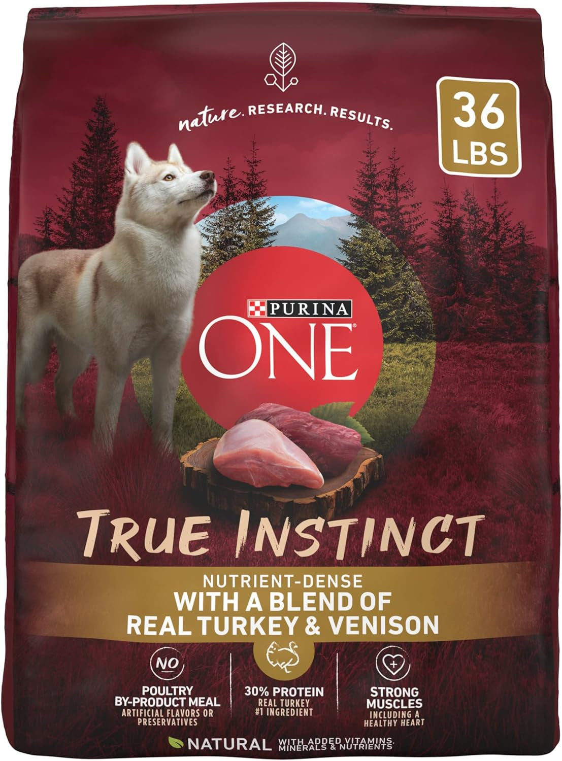 True Instinct with a Blend of Real Turkey and Venison Dry Dog Food - 36 Lb. Bag