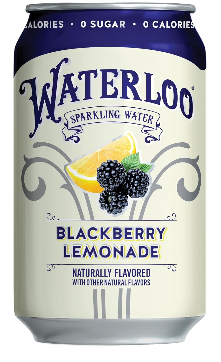 , Blackberry Lemonade Naturally Flavored, 12 Fl Oz Cans, Pack of 12 | Zero Calories | Zero Sugar or Artificial Sweeteners | Zero Sodium…