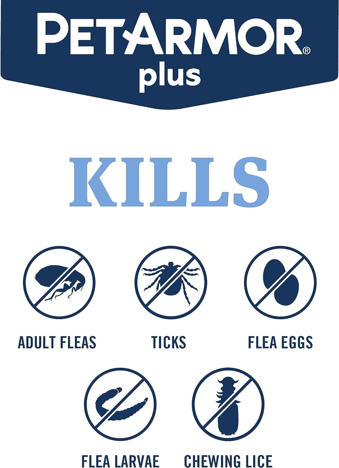 plus Flea and Tick Prevention for Dogs, Dog Flea and Tick Treatment, 3 Doses, Waterproof Topical, Fast Acting, Small Dogs (5-22 Lbs)