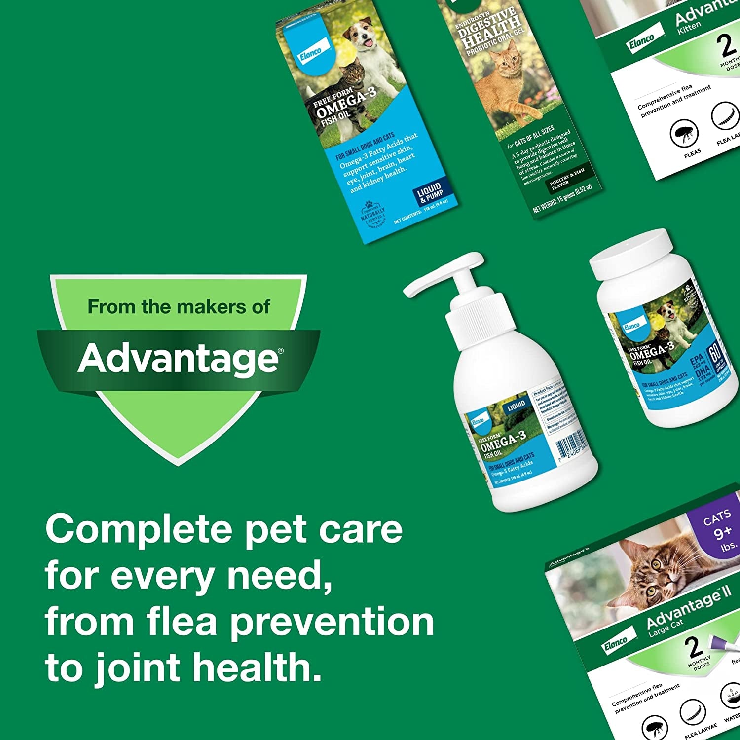 II Large Cat Vet-Recommended Flea Treatment & Prevention | Cats over 9 Lbs. | 6-Month Supply